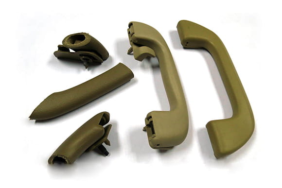 Custom automated equipment door handle gas assisted injection mold manufacturing