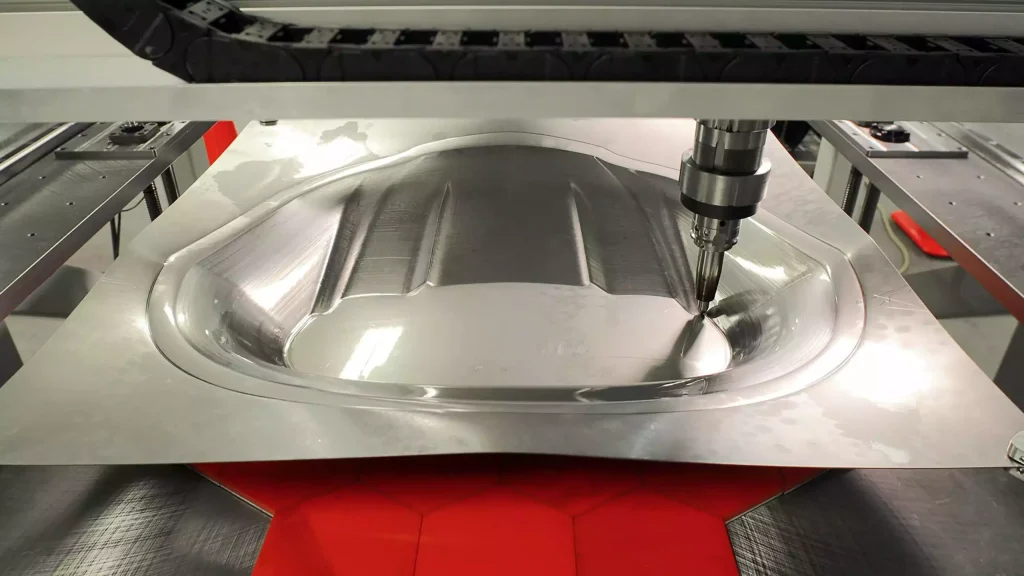 Automotive Sheet Metal Fabrication 11 Automobile hood sheet metal parts production