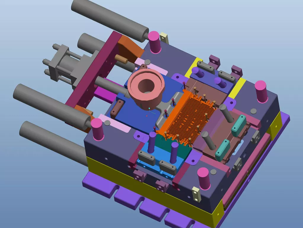 Electronics Die Casting 3 Electronic equipment radiator die casting mold
