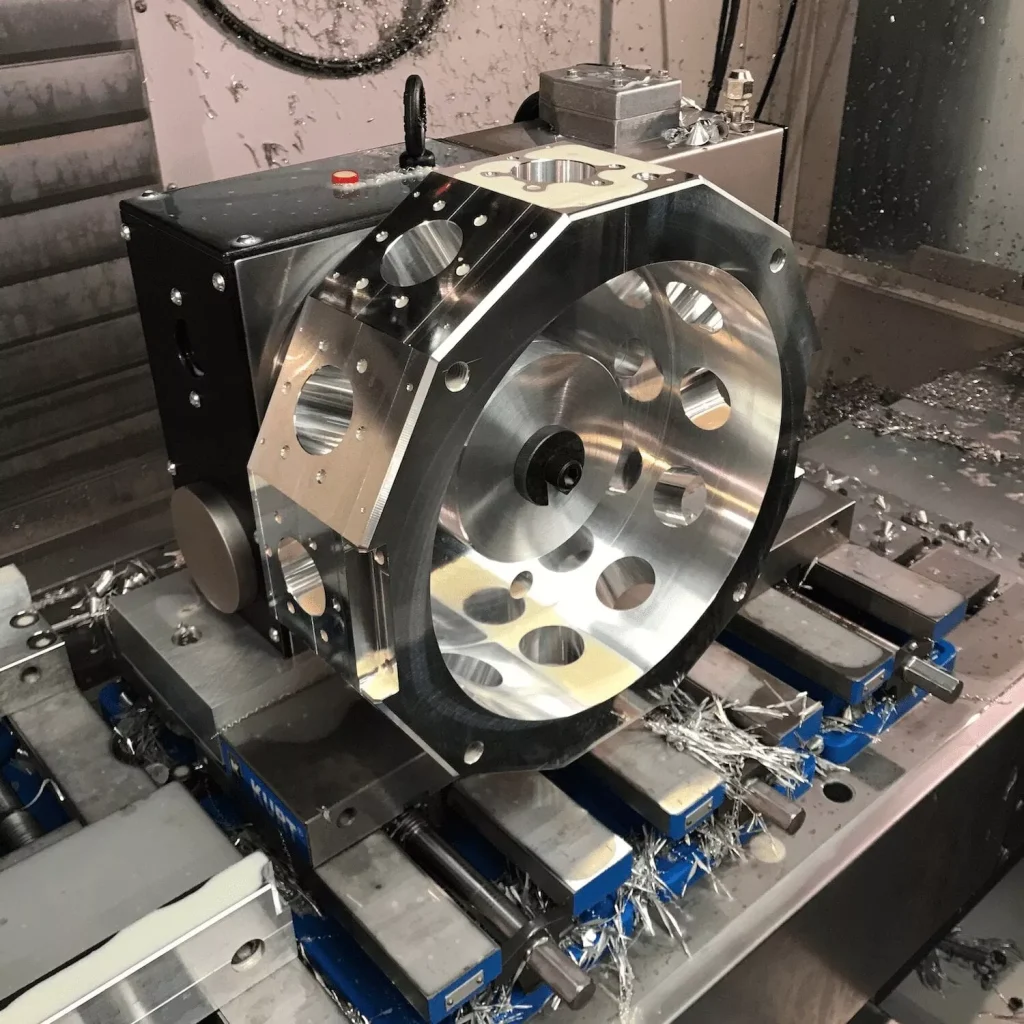 4 axis CNC machining of large stainless steel parts