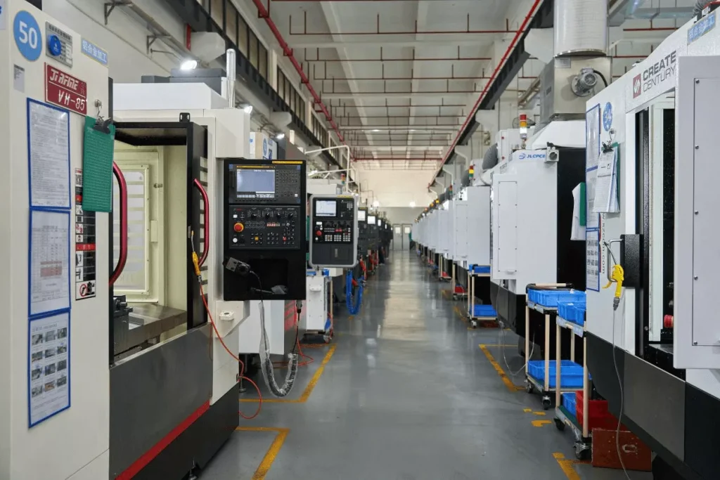 4 axis CNC machining workshop
