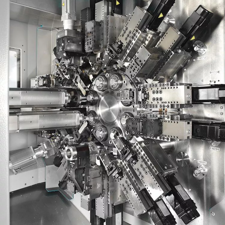 CNC Multi Spindle Machining 8 CNC multi spindle machining of large quantities of parts