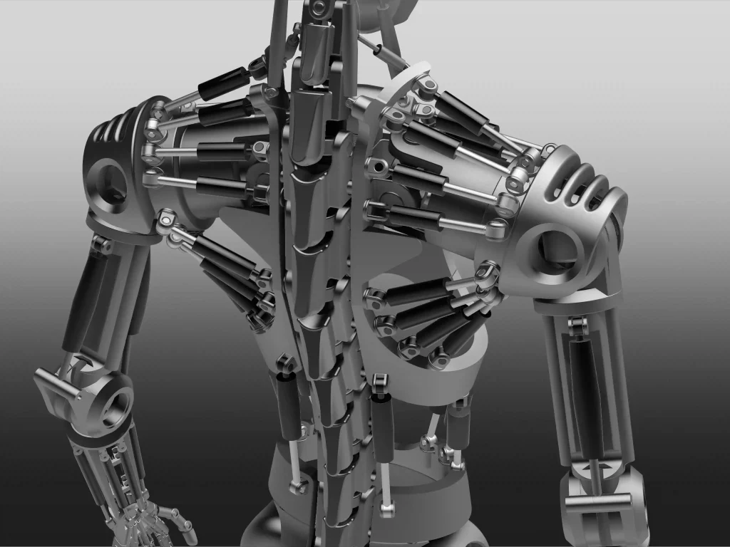 Robotics Sheet Metal Fabrication 15 Intelligent AI humanoid robot body and frame bracket sheet metal parts custom manufacturing