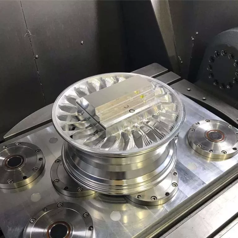 CNC Prototyping 22 Large aluminum alloy automobile wheel CNC prototype machining