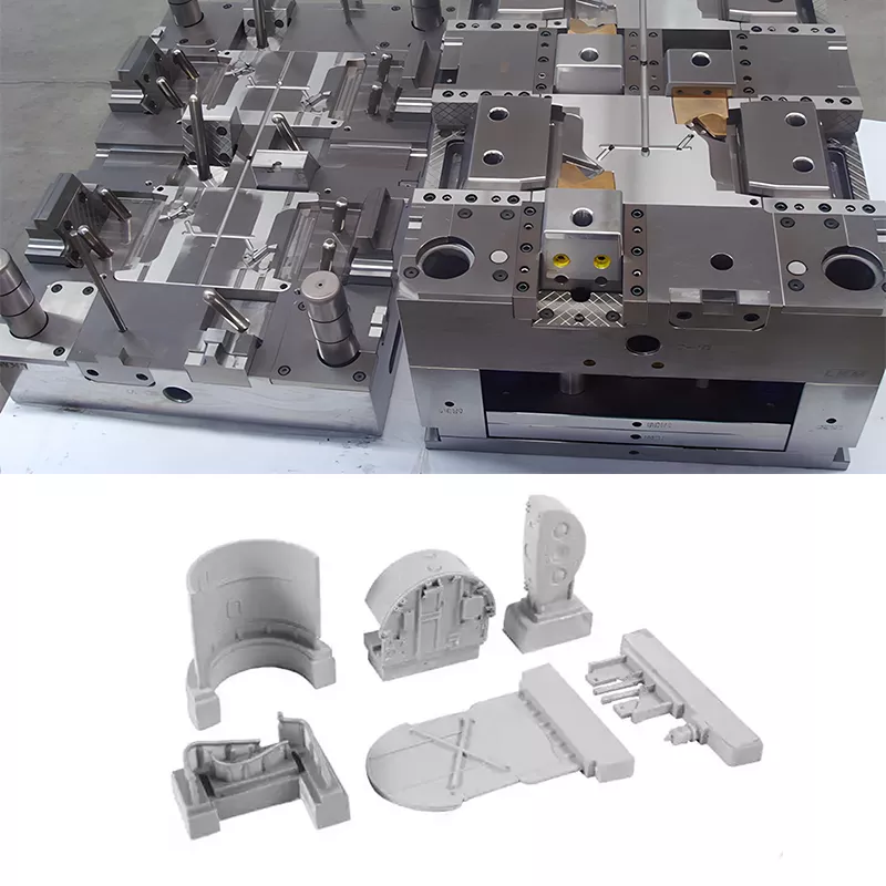 Robotics Injection Molding 2 Robot plastic parts injection molding