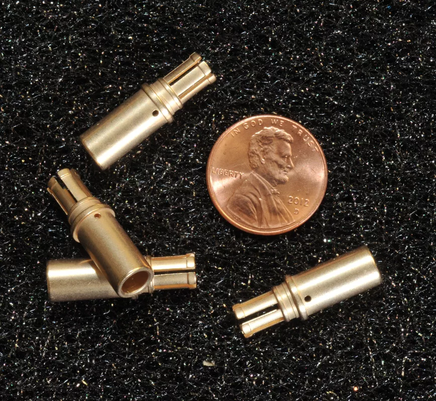 High precision small copper CNC turning parts
