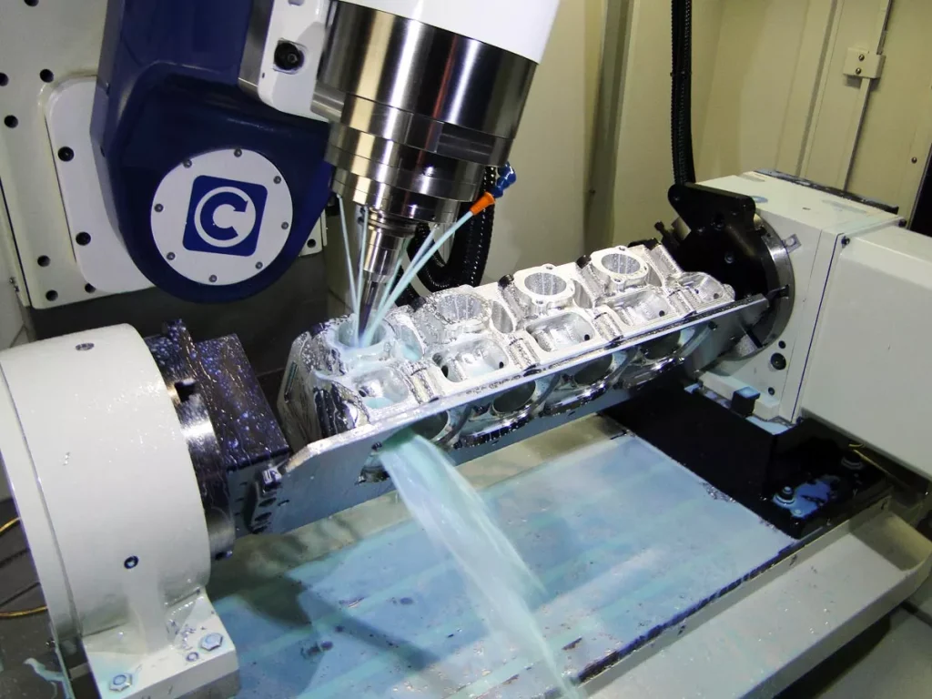 Multi-Axis CNC Machining 21 Multi axis CNC machining of aluminum alloy cylinder products