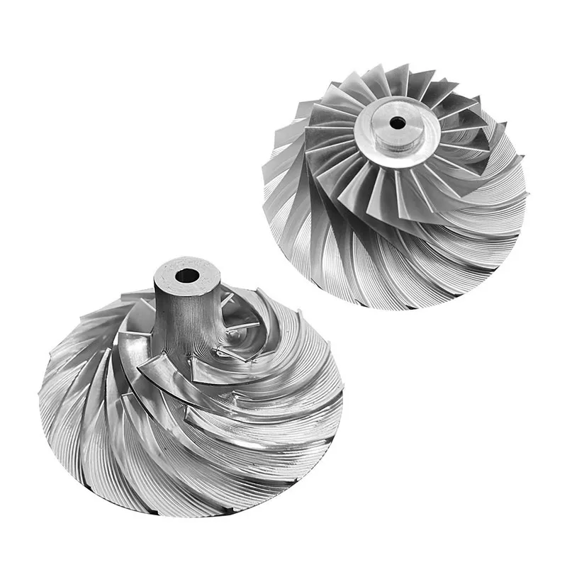 Multi-Axis CNC Machining 23 Multi axis CNC machining of high temperature alloy hydraulic titanium alloy impeller parts
