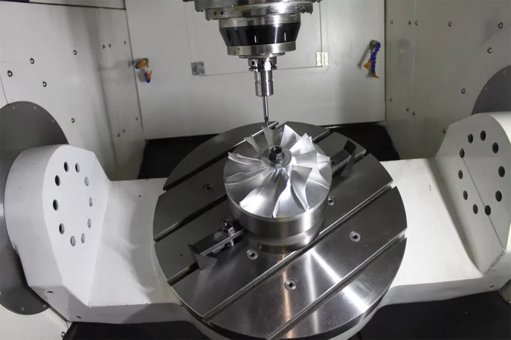 Multi-Axis CNC Machining 24 Multi axis CNC machining of multi curved impeller parts