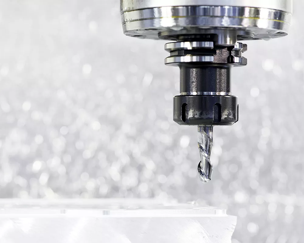 Aluminum alloy material CNC vertical machining