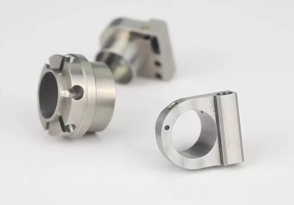 CNC vertical machining of metal connectors for precision equipment