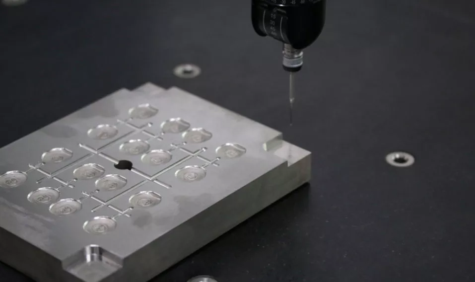 High precision short term injection molding mold component testing