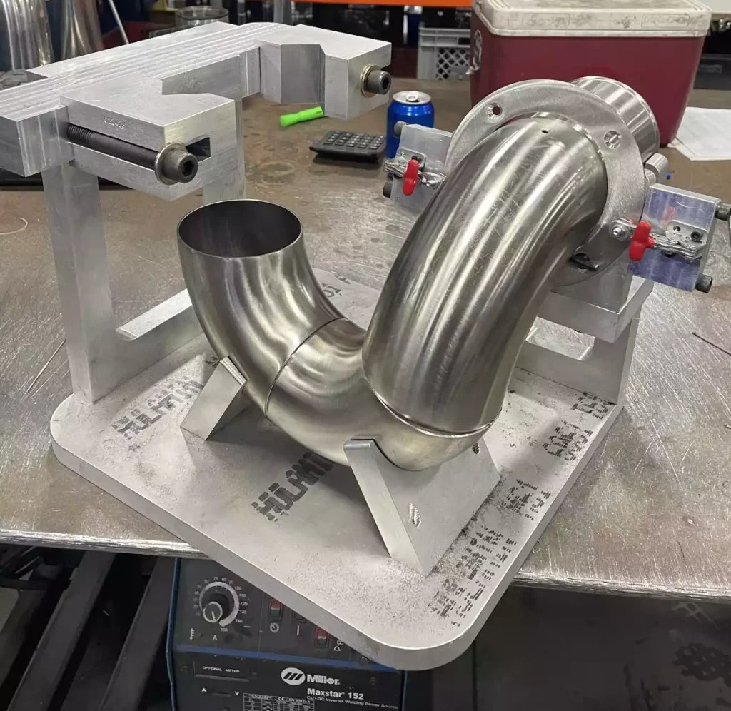 Large pipe bending product manufacturing