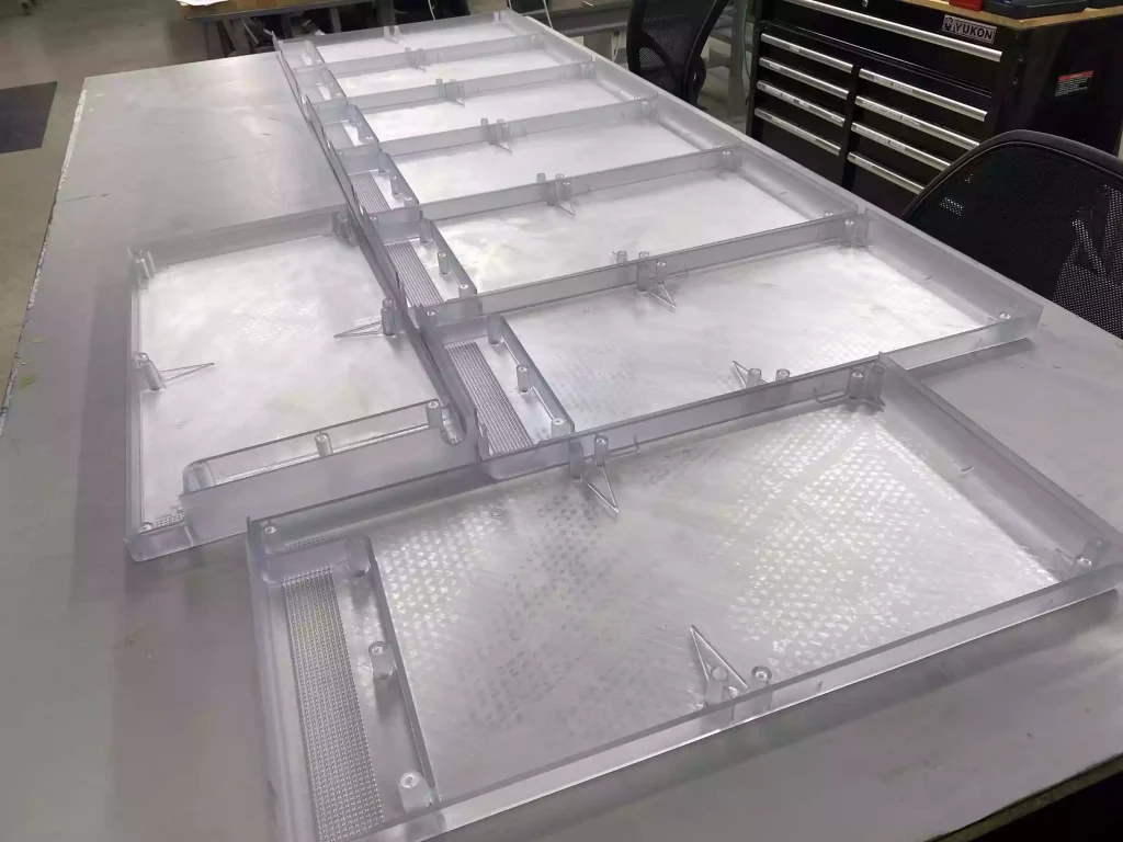 Large plastic housing parts are manufactured using SLA 3D printing