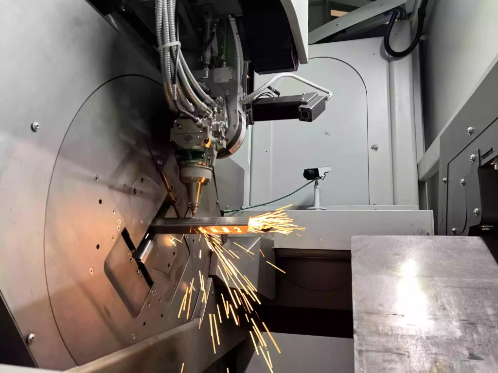 Laser cutting of tubular parts