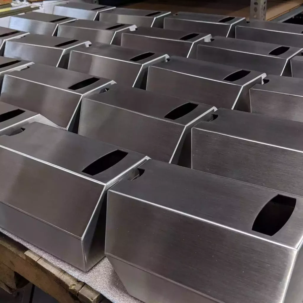 Mass production of electronic equipment metal chassis sheet metal forming and assembly