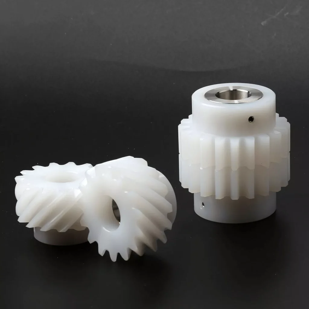 Plastic CNC Machining 27 Plastic Material Gear Parts CNC Machining Services