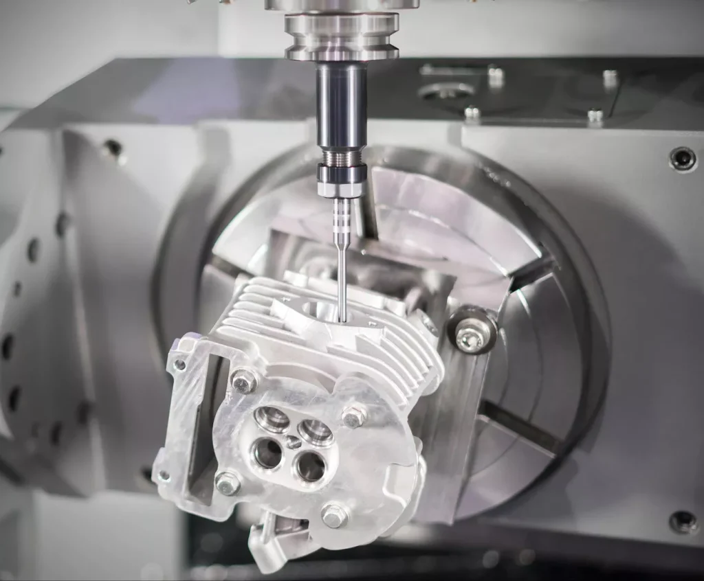 Precision machining of aluminum alloy motorcycle engine cylinder