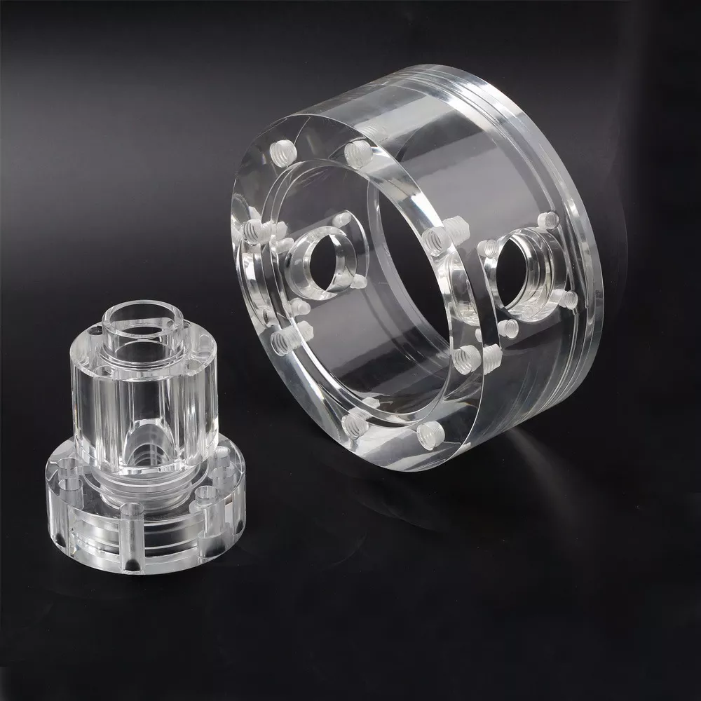 Plastic CNC Machining 20 Precision transparent plastic material parts CNC machining services