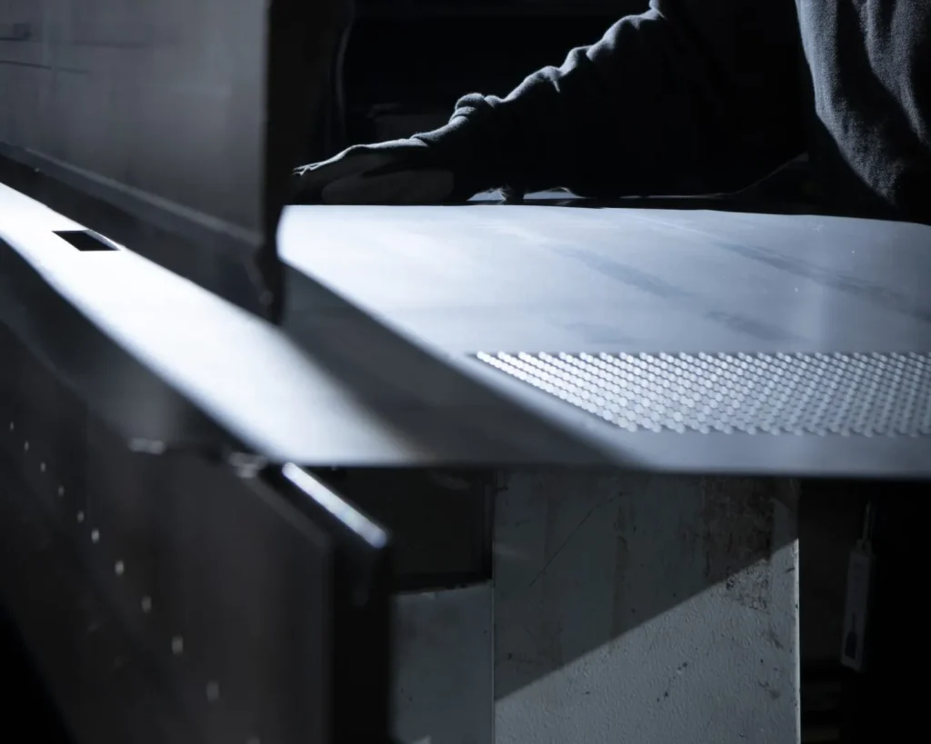 Sheet metal bending and manufacturing of aluminum parts for equipment housing