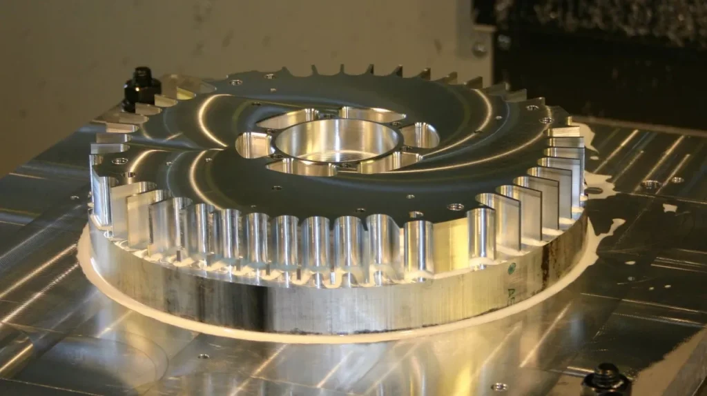 Short run CNC machining of aluminum alloy gear parts