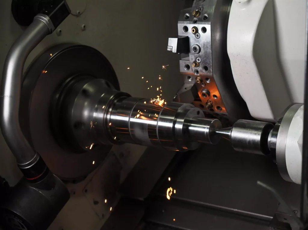 Short run CNC turning of fast stainless steel shaft parts
