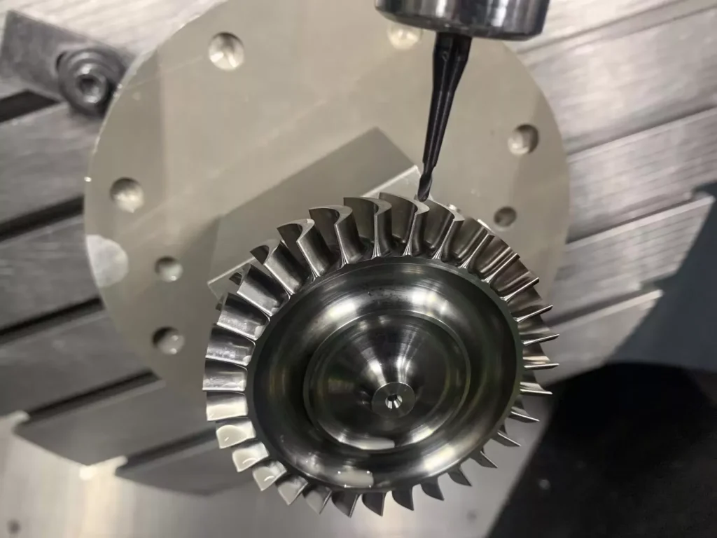 Stainless steel precision CNC machined impeller