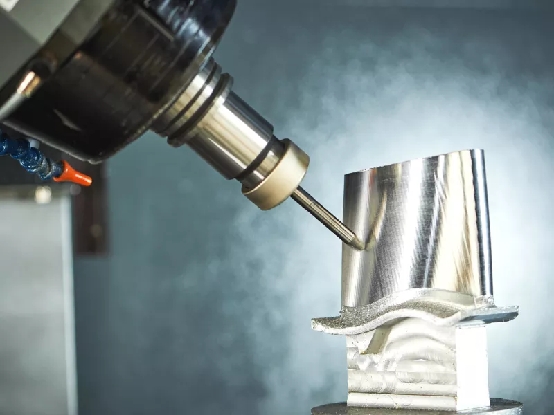 Turbofan product super alloy fan blade parts CNC machining