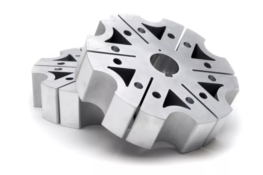 Ultra thick aluminum alloy precision metal parts water jet cutting