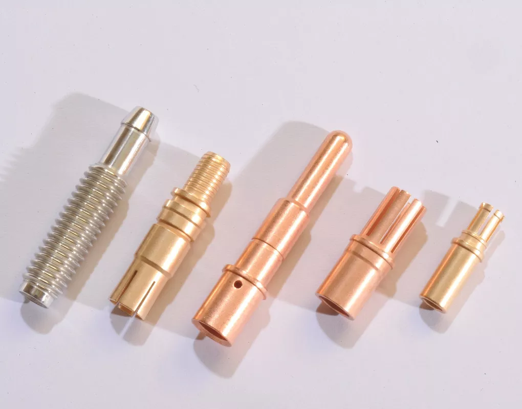 Various brass material precision parts Swiss CNC machining1
