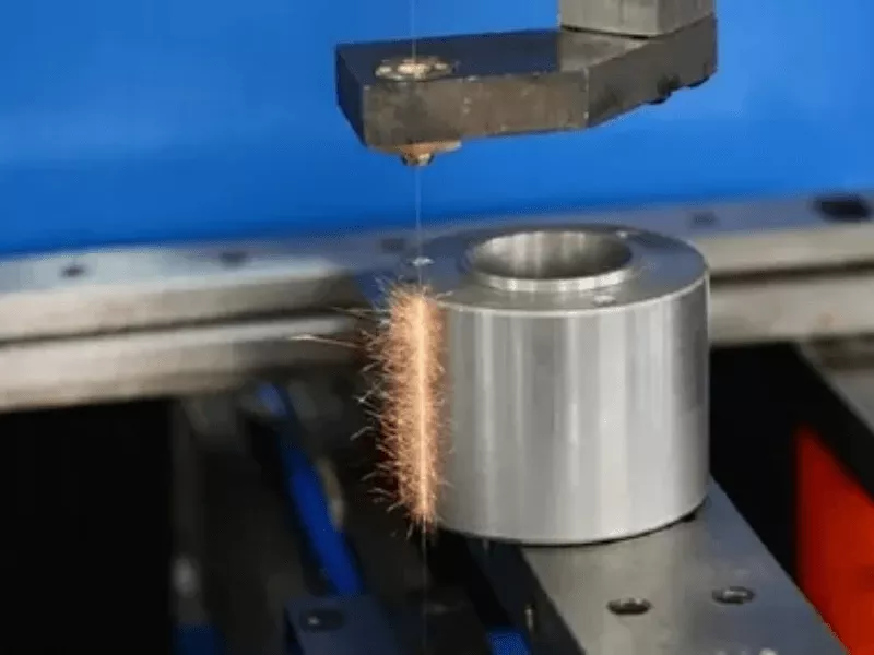 Wire cutting machine processing stainless steel parts