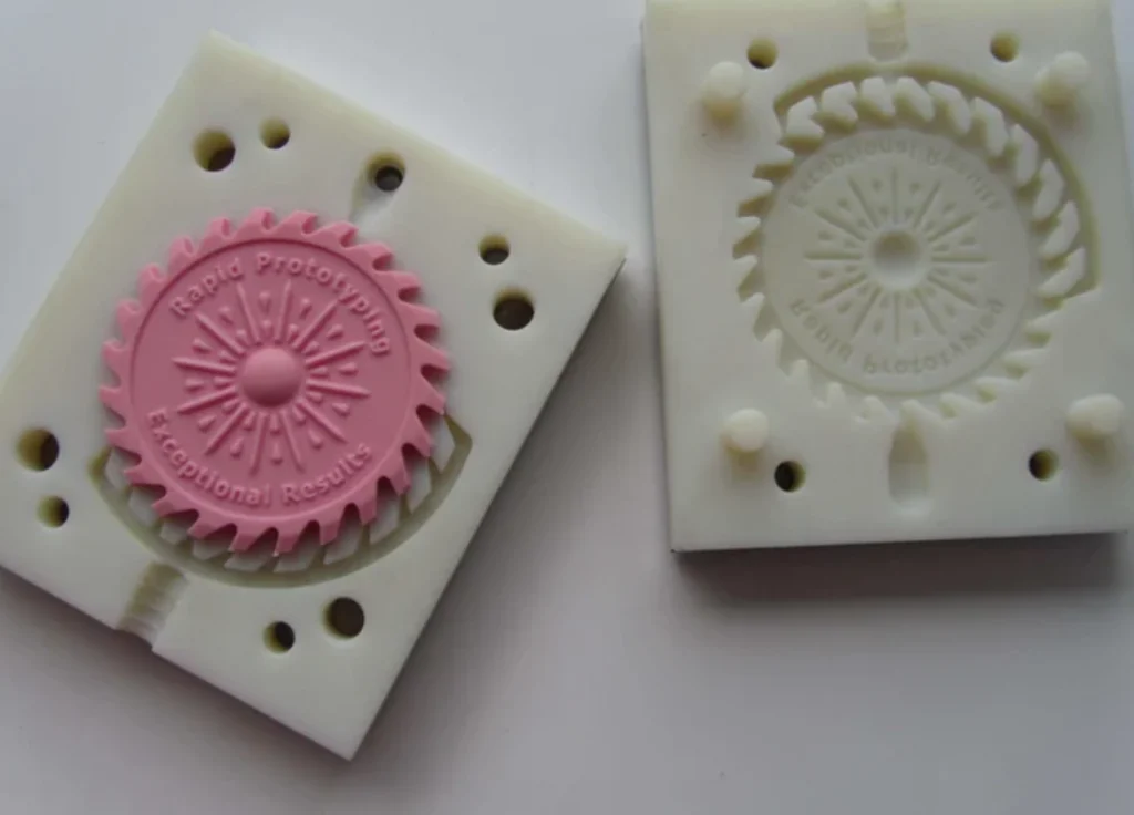 vacuum casting Red plastic parts rapid prototyping