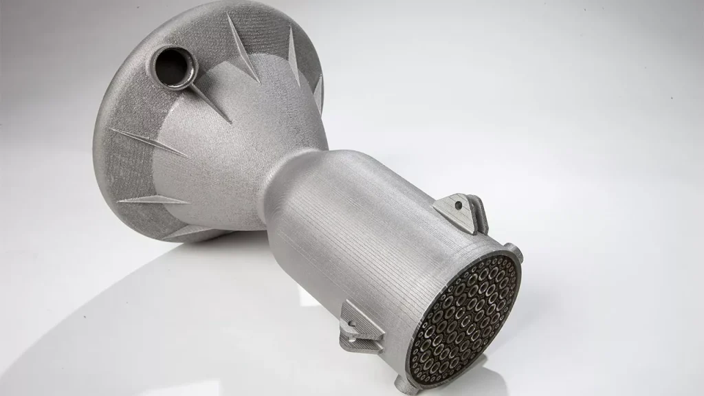 3D metal printing manufacturing of medium sized metal parts with complex internal structure design