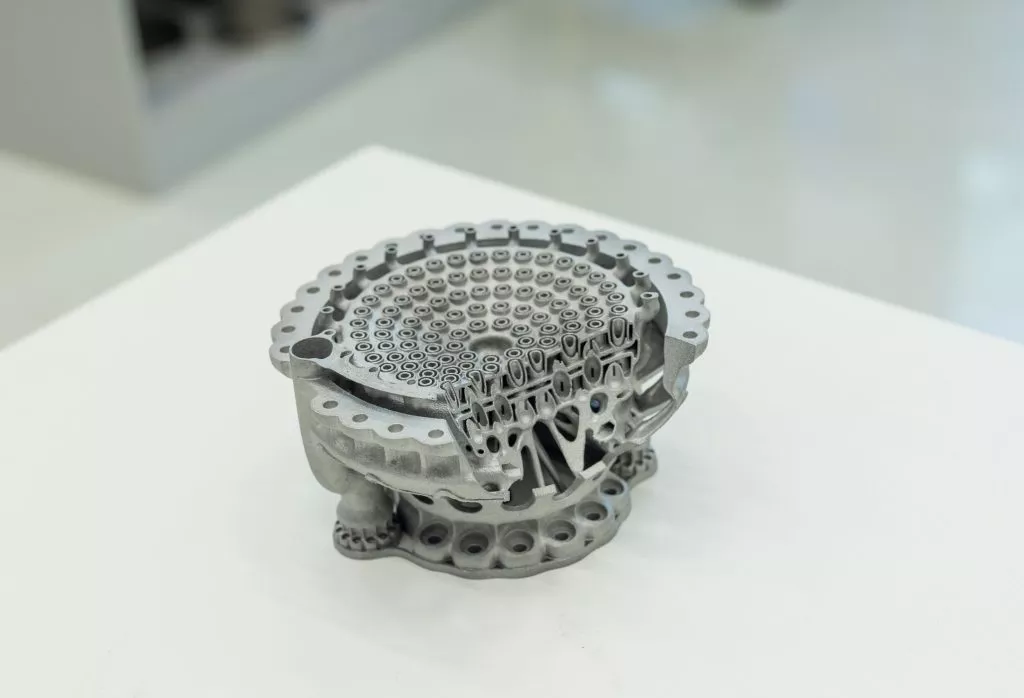 3D metal printing manufacturing of prototype parts with complex internal structure design