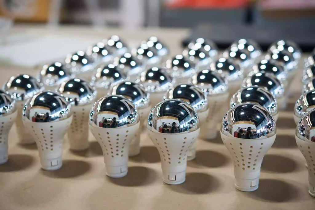 3D printed custom parts made of metal and plastic