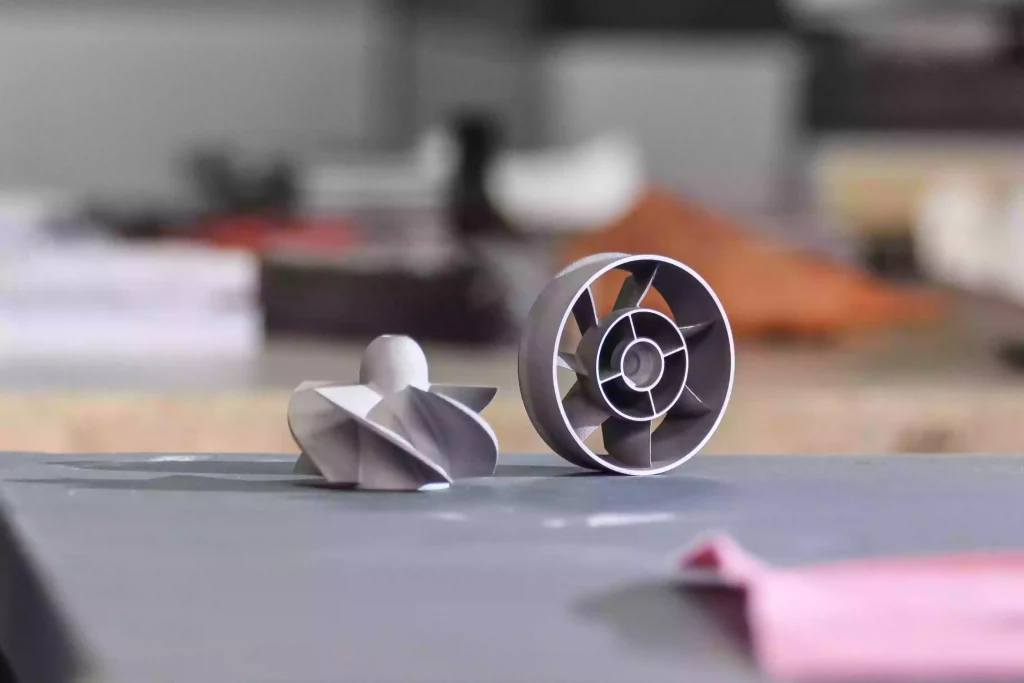 3D printed metal DML hybrid fan