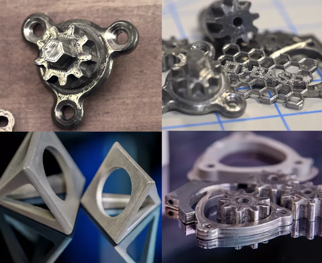 3D printing of metal parts with various designs