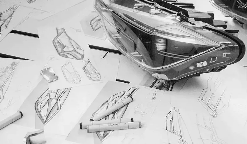 Custom manufacturing of prototype parts for automotive lights