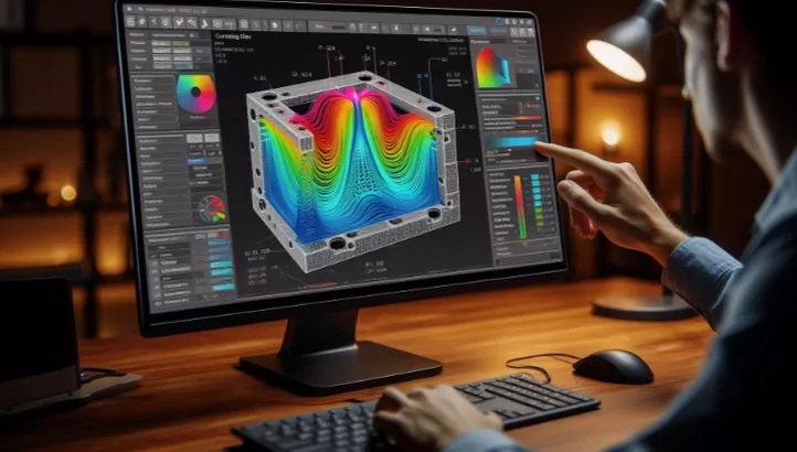 Custom mold flow simulation service