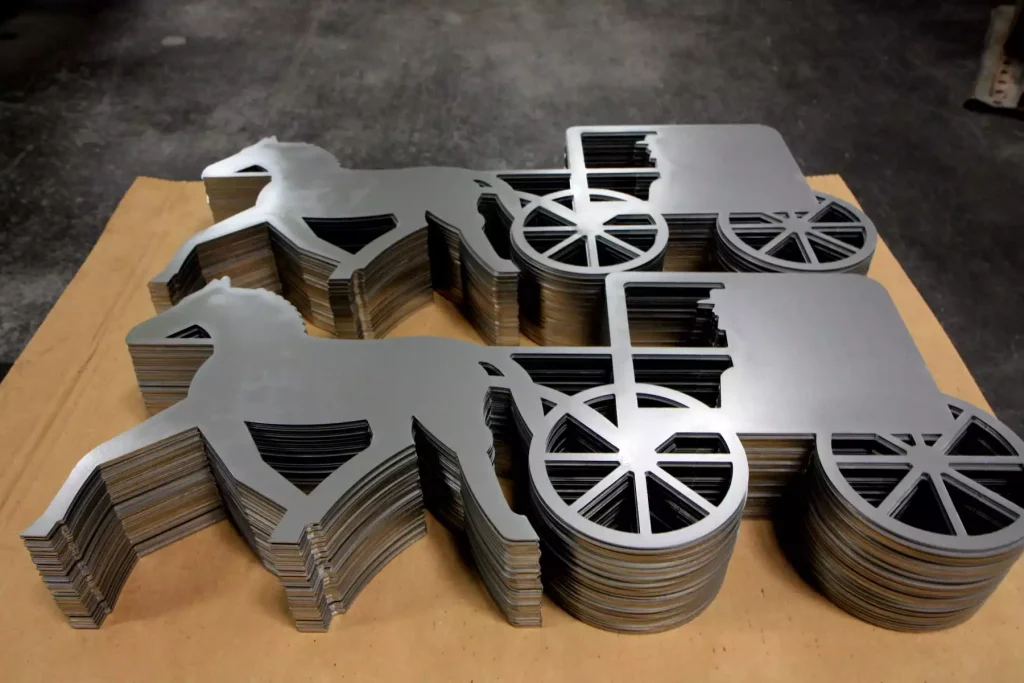 Laser cutting of small batch metal sheet parts