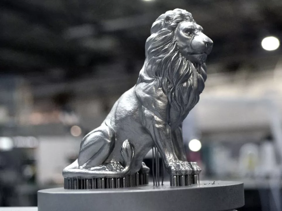 Lion metal ornaments metal 3D printing manufacturing1