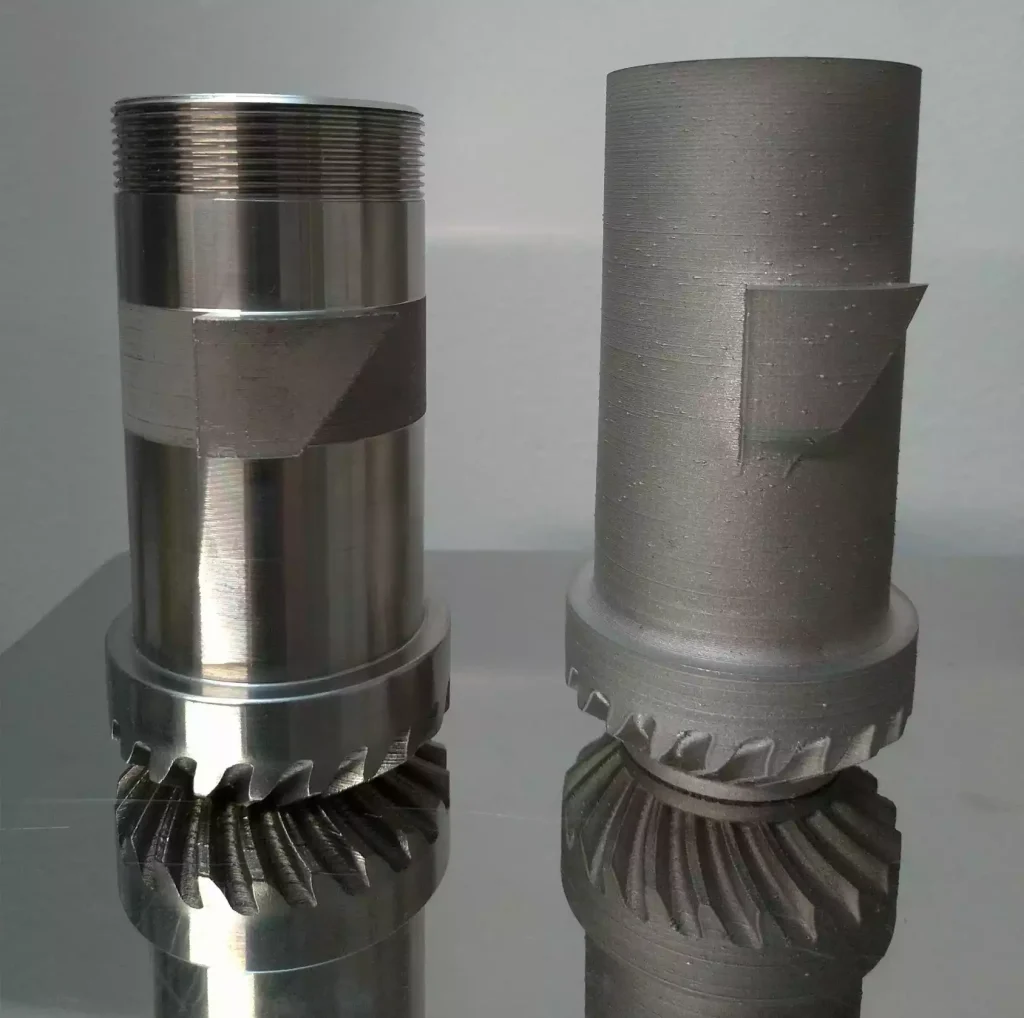 Metal 3D printed propeller pinion parts