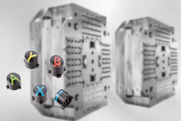 Multi color injection molding