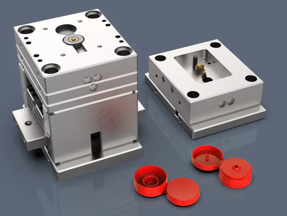 Plastic bottle cap rapid tool production and product testing