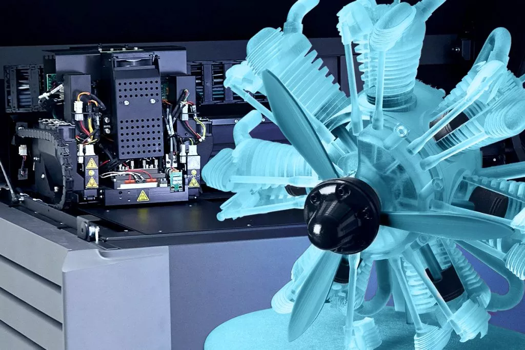 Polyjet 3D printing technology manufacturing demonstration model products