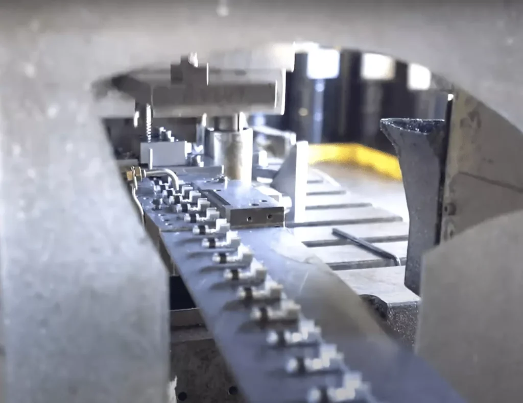 Progressive sheet metal stamping die and parts manufacturing