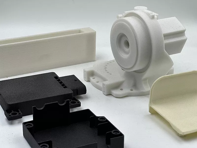 Selective Laser Sintering SLS 3D Printing plastic rapid prototying parts