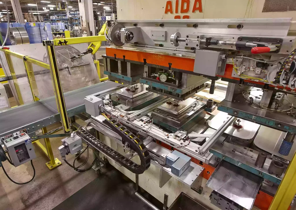 Sheet metal stamping automation equipment and custom parts manufacturing