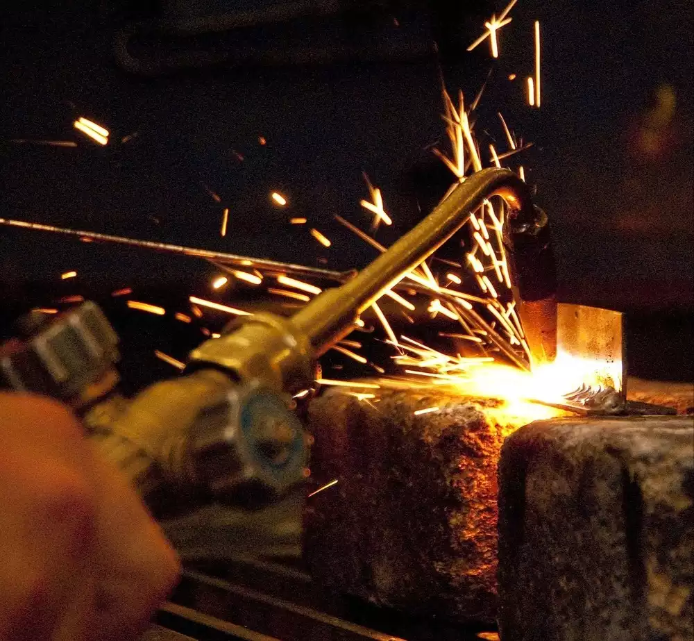 Sheet metal welding to make metal parts