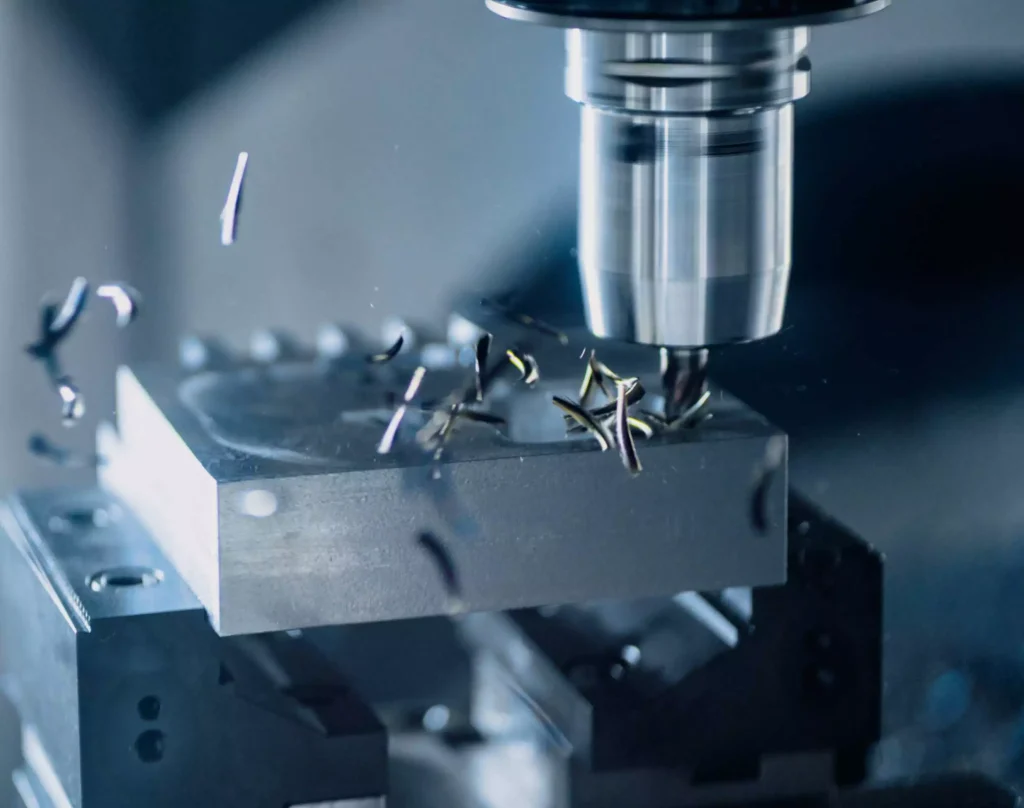 CNC milling machine processing precision parts